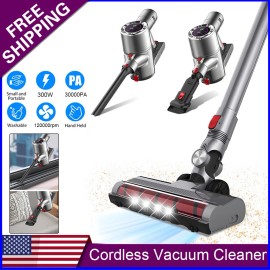 Cordless Vacuum Cleaner Stick Vacuum with LED Display 3 Modes Cleaning Machine