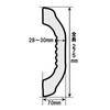 Safe Handrail, Made in Japan, Safe Handrail, 275 Walnut, Nursing