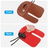 PATIKIL Archery Fingerprints Leather Archery Finger Protection Protection Equipment Brown