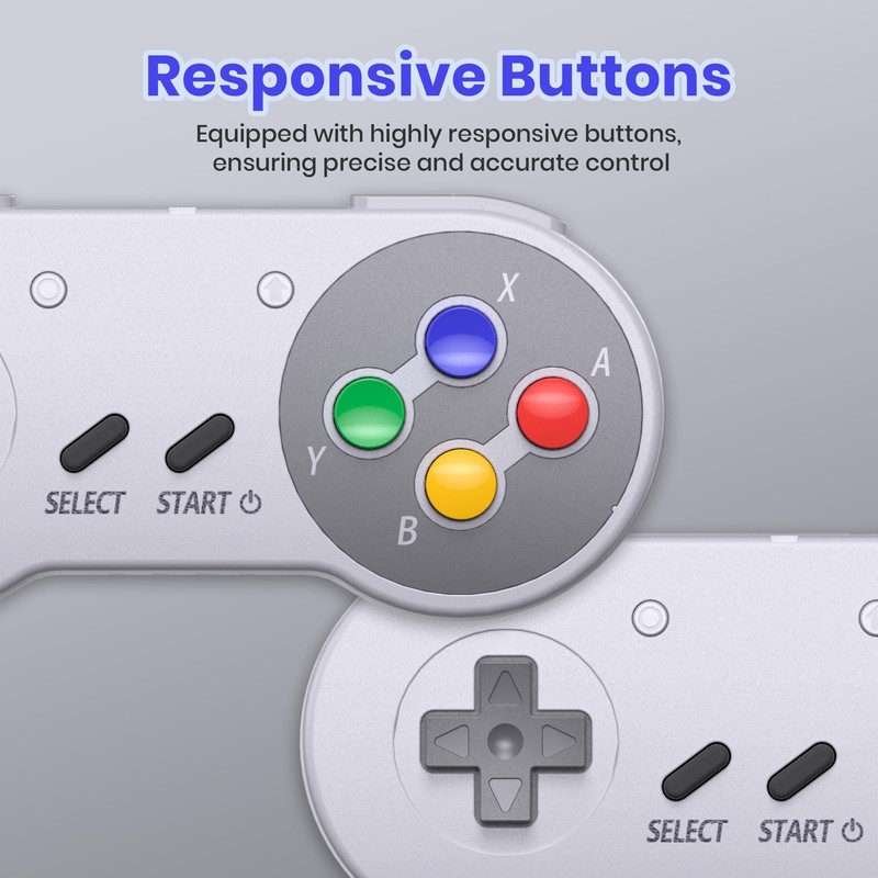 miadore 2 X Wireless SNES Controller, 2.4GHz USB Empfänger, USB