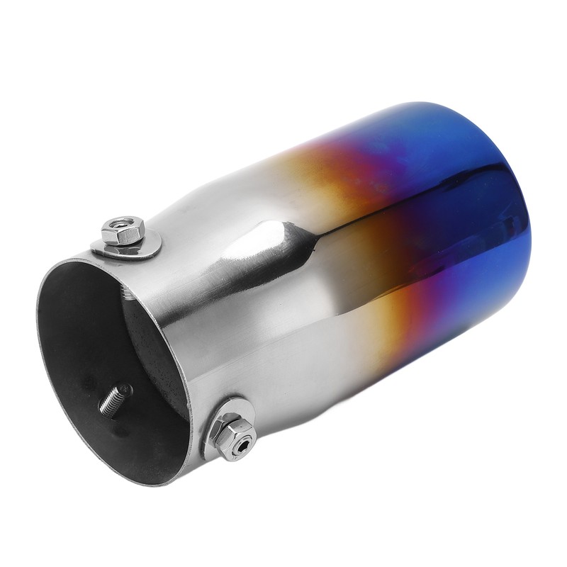 Exhaust Tip 3in Inlet 3.5in Outlet 6.4in Length Straight Edge