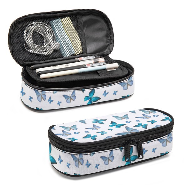Ansteade Butterfly Pencil Case Large Capacity for Boys Girls Kids,