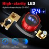 2025 New Top Post Battery Disconnect Switch with Voltmeter, 5-60V