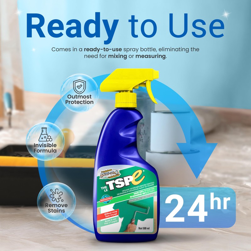 TSPE Cleaner Spray – 500ml Eco-Friendly No-Rinse Degreaser for Walls,