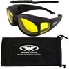 Outfiter Motorcycle Safety Sunglasses Fits Over Glasses Yellow Lenses Meets