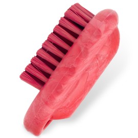 SPARTA Nail Scrub Brush Commercial-Grade, Heavy-Duty Hand and Fingernail Brush with Stiff Bristles for Gardeners, Mechanics, And Foodservice Personnel, Plastic, 5 Inches, Red