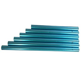 LGEGE 6 Pcs Blue Large Hollow Wind Chimes Outdoor Ideal Gift Aluminum Tubes Garden, Patio, Home Decoration, 6 Size