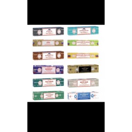 Satya 12 Pack Assorted Original Nag Champa Satya Incense 12pack/180g