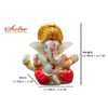Glossy Lord Ganesha Idol 2 Inch and Polyresin Small Ganesha