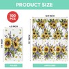Horaldaily 100 Spring Disposable Paper Decorative Guest Napkins, Sunflower lavender