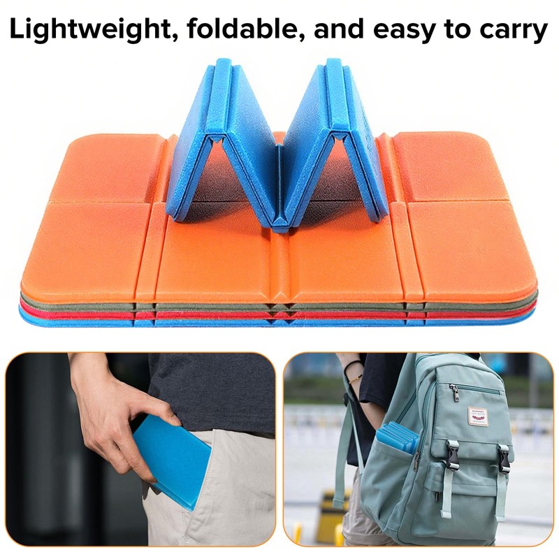 CoKeeSun Pack of 3 Foldable Outdoor Seat Cushions