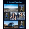 Unbranded Dash Cam Front and Rear, 4K Channel Dash Camera