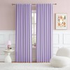 DUALIFE Lavender Curtains Room Darkening，Rod Pocket and Back Tab Thermal