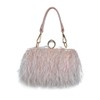 Women Ostrich Feather Purse Ostrich Tote Bag Fluffy Feather Purse