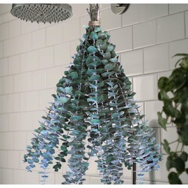 WEALD TRIBE Dried Eucalyptus Stems for Shower 17" Real Leaves Branches for Vase Filler, Home Bathroom Wedding Arrangement Decor, Natural Fresh Greenery Hanging Preserved Plant (30 PCS)