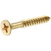 Hillman 2732 10 X 1-1/2-Inch Brass Flat Phillips Wood Screw,