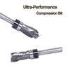 SICWOOD Compression Top Bearing Flush Trim Router Bit 1/4 Shank