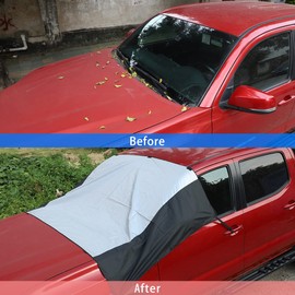 CHEAYAR Windshield Snow Cover Compatible with 2016-2022 Toyot@ Tacoma Best for Ice, Frost & Snow Removal - All Weather Winter & Summer Front Window Automotive Covers Sun & Snow-Shade