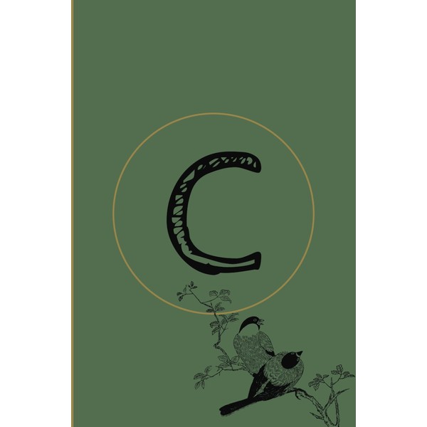 C: Initial Monogram Journal: Nature Themed Design: 120 Pages