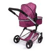 Bayer Design City Baby Doll Pram,Dark Pink