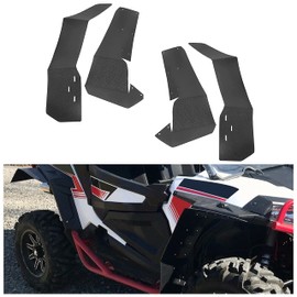 Extended Fender Flares Mud Flaps Compatible with Polaris RZR S 900 RZR S 1000 2015-2019 RZR S 4 900 2015-2016 4PCs UTV Mud Guards Flap Set Front&Rear Kit