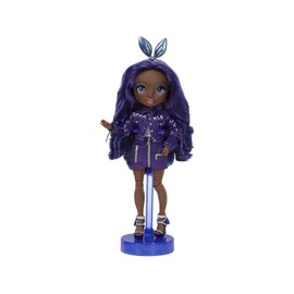 Rainbow High Krystal Bailey – Indigo (Dark Purple) Fashion Doll with 2 Outfits to Mix & Match and Doll Accessories, Great Gift and Toy for Kids 6-12 Years Old