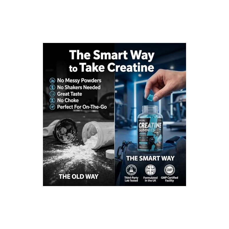 Creatine Gummies 4000mg | 120 Mixed Berry Flavoured Gummies |