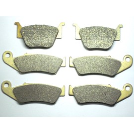 Master Chen Front Rear Brake Pads Brakes for Honda TRX 450 R TRX450 2004 2005 2006 2007 2008 2009 - TRX450ER Sportrax 2012 2013 2014 FA185F FA373R MC0086