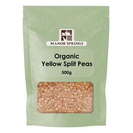 Organic Yellow Split Peas 500g by Manor Springs Organic