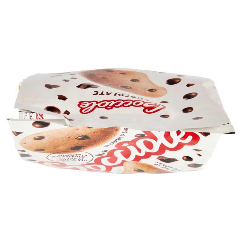 Pavesi:"Gocciole Chocolate" Biscuits with Chocolate drops, no palm oil -