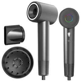 Fast Drying Hair Dryer,Negative Ionic Blow Dryer with High-Speed 110,000 RPM Brushless Powerful Digital Motor,Low Noise Thermo-Control Hairdryer Low Noise