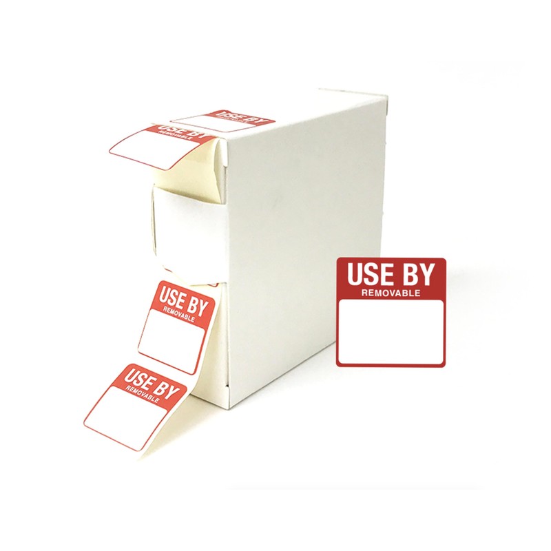 Use by Food Labels Date DY054 25x25mm 1000 Labels Box