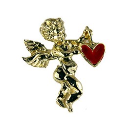 The Quiet Witness 6030281 Valentines Heart Guardian Angel Lapel Pin Brooch Tack Pin Christian R...