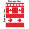 10 x Vinyl Stickers Set Decals Canada Canadian National Flag