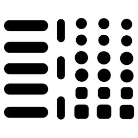 JiSiTeCai Universal Webcam Case - Privacy Protection Accessory, No Residue App, Secure Screen Closure - Dot - Square & Bar, 26 pcs - Black