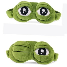 슬픈개구리안대 수면용안대 눈안대 수면눈가리개 개구리수면안대 Sad Frog Sleep Mask Eye Mask Sleeping Eye Cover Frog Sleep Eye Mask