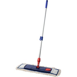 Prieser 3-in-1 Professional Cotton Floor Mop Set - Industrial Quality Cleaning Agent - Mop Set Microfibre 40 cm - Includes High-Quality Telescopic Handle - Wiper Set
