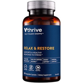 Vthrive Relax and Restore - Supports a Healthy Response to Stress (60 Vegetarian Capsules)