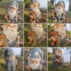 Sleepy Bedtime Gnome Statue, Charming Gnome Holding Cuddly Bear and