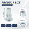 PATIKIL 25 Pcs Multi-Grip Rivet Nuts, 5/16-18 Pre-Bulbed Shank Flat