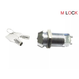 M LOCK LOT OF 2 Electronic Tubular Key Switch Lock Off/On Switch Keyed alike 2300AL