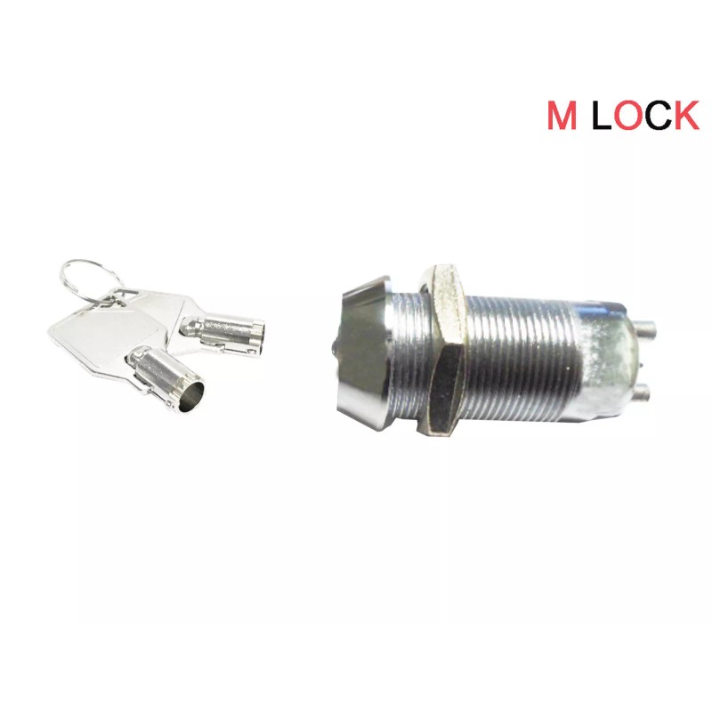 M LOCK LOT OF 2 Electronic Tubular Key Switch Lock