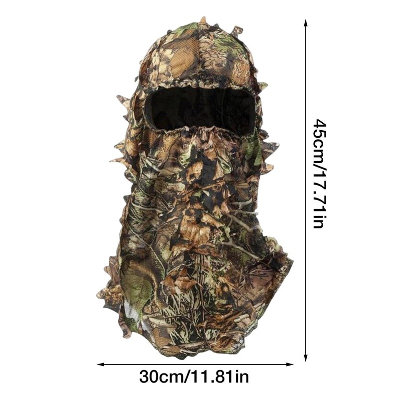 Tencen Ghillie Suit, Survival Game, Camouflage, Mesh, Hooded, One Size,