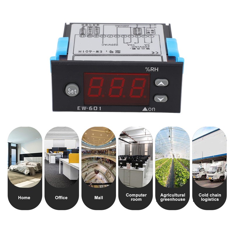 Humidity Controller Single Digital Display Intelligent Control Switch with Alarm