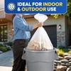 PLASTIC PRINCE 55-60 Gallon Can Liners 22 Mic High-Density Garbage