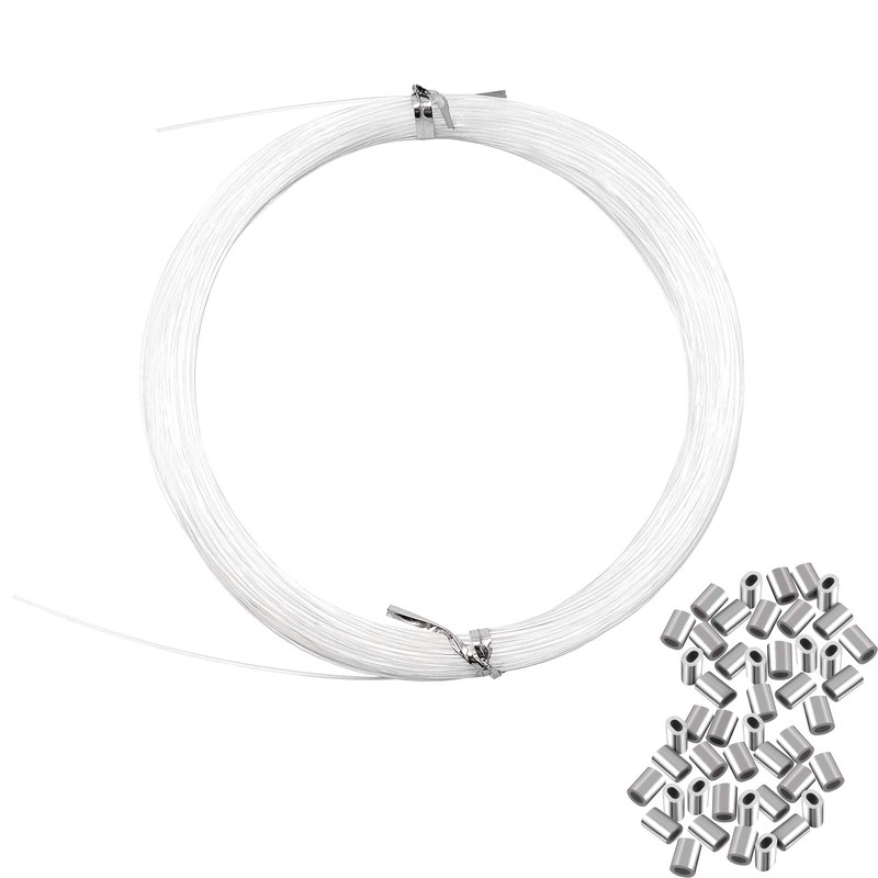 Invisible Hanging Support Up to 60lbs, 98Feet(30M) Clear Picture Wire