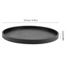 Round Shape Solid Wood Tea Coffee Snack Food Meals Serving