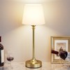 Cordless Table Lamp Rechargeable Gold - 1 Pack Brass 4000mAH