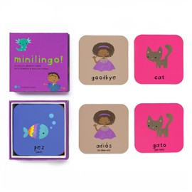 Minilingo Spanish / English Bilingual Flashcards: Bilingual memory game with Spanish & English cards