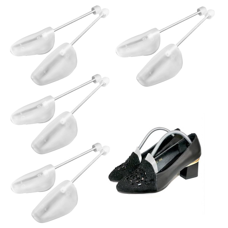 Kisbeibi 4 Pairs Plastic Shoe Tree Stretcher Shaper, Practical Adjustable